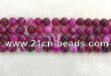 CAA1883 15.5 inches 10mm round banded agate gemstone beads