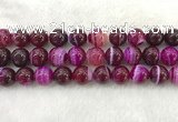 CAA1886 15.5 inches 16mm round banded agate gemstone beads