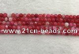 CAA1891 15.5 inches 6mm round banded agate gemstone beads