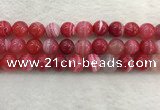 CAA1896 15.5 inches 16mm round banded agate gemstone beads
