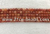 CAA1901 15.5 inches 6mm round banded agate gemstone beads