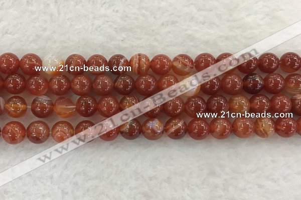 CAA1903 15.5 inches 10mm round banded agate gemstone beads