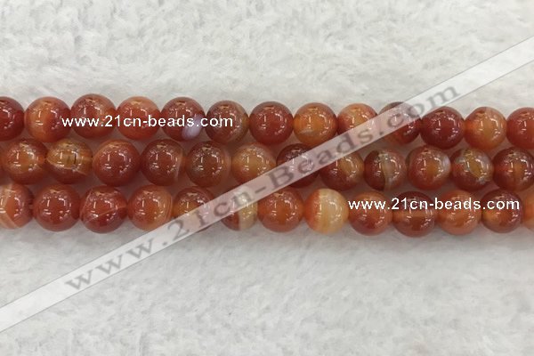 CAA1904 15.5 inches 12mm round banded agate gemstone beads