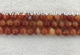 CAA1905 15.5 inches 14mm round banded agate gemstone beads