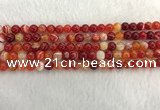 CAA1911 15.5 inches 6mm round banded agate gemstone beads