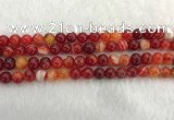 CAA1912 15.5 inches 8mm round banded agate gemstone beads