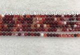 CAA1920 15.5 inches 4mm round banded agate gemstone beads