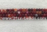 CAA1921 15.5 inches 6mm round banded agate gemstone beads