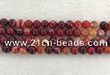 CAA1923 15.5 inches 10mm round banded agate gemstone beads
