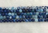 CAA1931 15.5 inches 6mm round banded agate gemstone beads