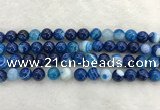 CAA1932 15.5 inches 8mm round banded agate gemstone beads