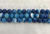 CAA1935 15.5 inches 14mm round banded agate gemstone beads