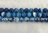 CAA1936 15.5 inches 16mm round banded agate gemstone beads