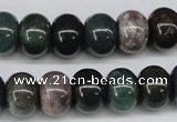 CAA195 15.5 inches 10*14mm rondelle indian agate beads wholesale