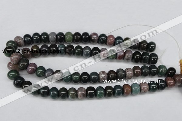 CAA195 15.5 inches 10*14mm rondelle indian agate beads wholesale