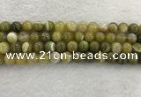 CAA1953 15.5 inches 10mm round banded agate gemstone beads