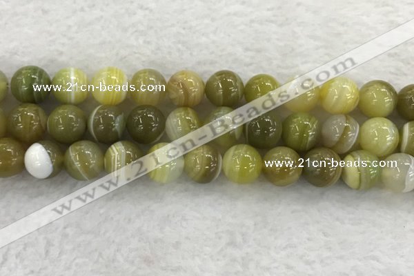 CAA1956 15.5 inches 16mm round banded agate gemstone beads