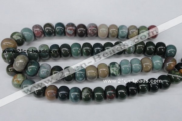 CAA196 15.5 inches 13*18mm rondelle indian agate beads wholesale