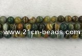 CAA1965 15.5 inches 14mm round banded agate gemstone beads