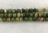 CAA1975 15.5 inches 14mm round banded agate gemstone beads