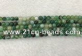 CAA1981 15.5 inches 6mm round banded agate gemstone beads