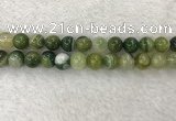 CAA1984 15.5 inches 12mm round banded agate gemstone beads