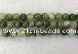 CAA1985 15.5 inches 14mm round banded agate gemstone beads