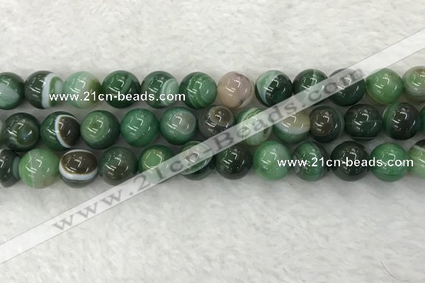 CAA1995 15.5 inches 14mm round banded agate gemstone beads