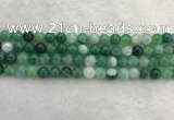 CAA2002 15.5 inches 8mm round banded agate gemstone beads