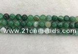 CAA2003 15.5 inches 10mm round banded agate gemstone beads