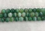 CAA2005 15.5 inches 14mm round banded agate gemstone beads
