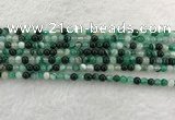 CAA2010 15.5 inches 4mm round banded agate gemstone beads