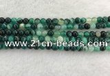 CAA2011 15.5 inches 6mm round banded agate gemstone beads