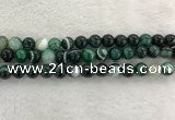 CAA2013 15.5 inches 10mm round banded agate gemstone beads