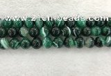 CAA2015 15.5 inches 14mm round banded agate gemstone beads