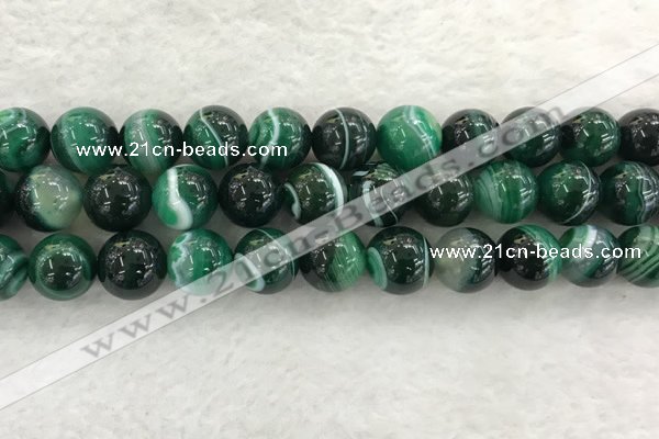 CAA2016 15.5 inches 16mm round banded agate gemstone beads