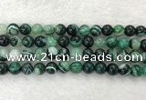 CAA2024 15.5 inches 12mm round banded agate gemstone beads