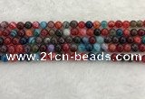 CAA2041 15.5 inches 6mm round banded agate gemstone beads