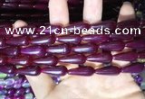 CAA2054 15.5 inches 8*20mm teardrop agate beads wholesale