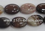 CAA211 15.5 inches 13*18mm oval madagascar agate beads