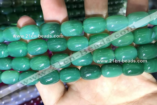 CAA2124 15.5 inches 10*14mm drum agate beads wholesale