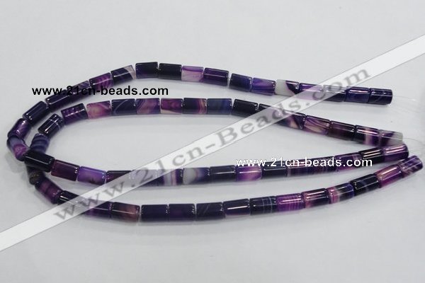 CAA216 15.5 inches 8*12mm column madagascar agate beads