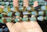 CAA2162 15.5 inches 15*20mm faceted teardrop agate beads