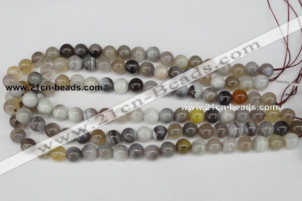 CAA225 15.5 inches 10mm round botswana agate gemstone beads