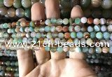 CAA2264 15.5 inches 6mm faceted round banded agate beads