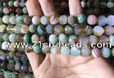 CAA2266 15.5 inches 10mm faceted round banded agate beads