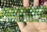 CAA2271 15.5 inches 6mm faceted round banded agate beads