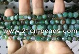 CAA2286 15.5 inches 6mm faceted round banded agate beads