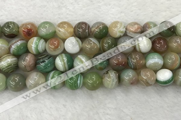 CAA2306 15.5 inches 16mm round banded agate gemstone beads