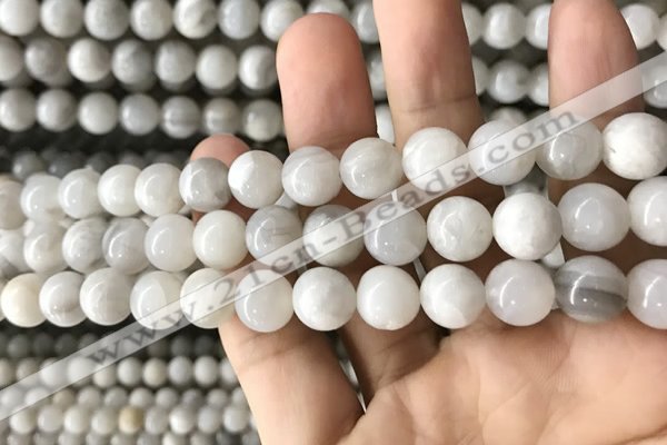 CAA2343 15.5 inches 10mm round white crazy lace agate beads wholesale